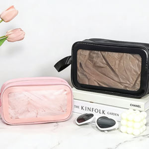 Sac de maquillage personnalisé en PVC imperméable avec fermeture éclair transparente <span class=keywords><strong>pour</strong></span> filles, vente en gros 2026 - Product Image 5