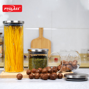 Barattolo <span class=keywords><strong>in</strong></span> <span class=keywords><strong>Vetro</strong></span> Grande Pyglass per Conservazione Alimenti con Coperchio <span class=keywords><strong>in</strong></span> Acciaio Inox, Ermetico e Antigoccia, per Uso Domestico - Product Image 6