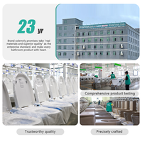 Inodoro de Cerámica Moderno de Una Pieza ZOGII, Drenaje con Sifón en P, Doble Descarga, Instalación en el Suelo, Color Blanco, Estándar Australiano