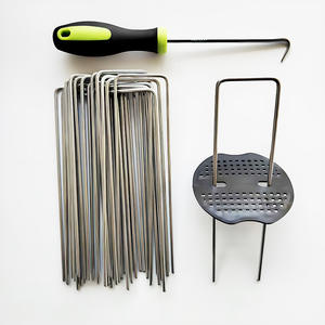 U-Vormige Gegalvaniseerde Imitatie Gras Doek Vast Nagel Schuine Puntige Turf Nagel Voor Kas Tuinieren Tuinbenodigdheden - Product Image 4