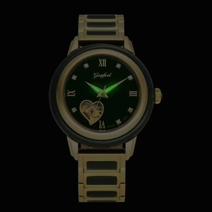 Relojes de Pulsera Elegantes de Jadeíta Natural para Pareja, con Números Romanos, Diseño Hueco y Manecillas Luminosas, Envío Directo - Product Image 5
