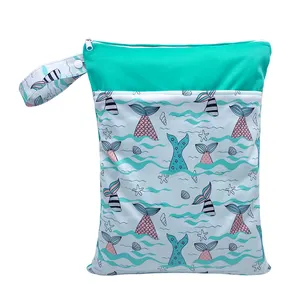 <span class=keywords><strong>Sac</strong></span> <span class=keywords><strong>à</strong></span> couches en tissu imperméable pour bébé, livraison gratuite, <span class=keywords><strong>à</strong></span> double fermeture éclair, 30x40cm - Product Image 4