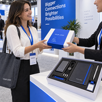 Kit promotionnel personnalisé pour salons professionnels : Power Bank, Câble, Carnet, Badge, Lanière, Sac fourre-tout – Fournisseur OEM ODM