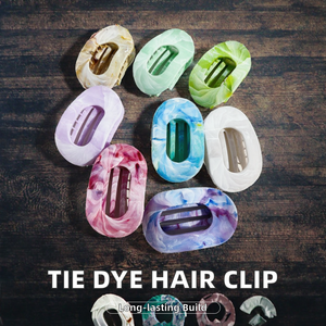 Pinza para el Cabello para Mujer, Cómoda, de Color Sólido, Accesorio de Belleza de Plástico, Agarre Plano y Fuerte, Sujeción Segura, Pinzas Antideslizantes de 10 cm, a la Moda - Product Image 2