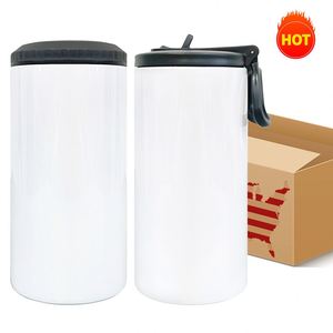 Free Shipping 12Oz 4 in 1 <b>With</b> <b>Flip</b> <b>Top</b> Lid Beer Holder Blank Sublimation Can <b>Bottle</b> Cooler - Product Image 1