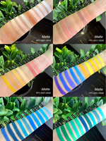 Palette de fards à paupières mats hautement pigmentés, véganes, naturels, scintillants, personnalisable avec votre logo, palette de fards à paupières pailletés