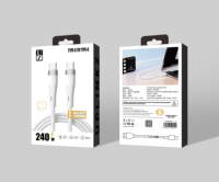 Câble mobile en silicone à noyau en cuivre pur UZS006, charge rapide, durable et flexible pour iPhone et Android