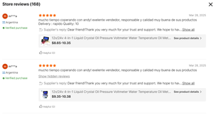 12V/24V対応 4-in-1 液晶 油圧計 電圧計 水温計 油温計 10mm温度センサー付き 乗用車・トラック用 - Product Image 6