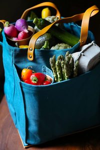Sac fourre-tout en toile de coton Ruthbag avec sacs d'épicerie de marché fermier de poche motif imprimé animal pour le shopping - Product Image 5
