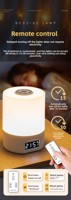Lampe de chevet portable à lumière chaude USB-C pour chambre à coucher, longue autonomie, réglable, personnalisable, CE RoHS OEM ODM