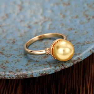 Anello Vintage Effetto Perla per Donne, Elegante Accessorio Classico di Moda per Uso Quotidiano - Product Image 3