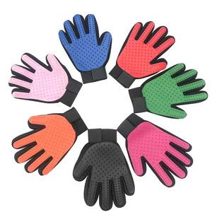 Guantes de silicona para el cuidado de mascotas, material TPR para eliminar el pelo de perros y gatos, masaje, baño, mano izquierda y derecha - Product Image 1