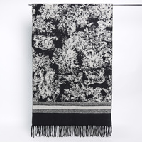 Bufanda de Lujo Vintage con Diseño Jacquard Jungle Toile De Jouy |   Poliéster |   60*185cm (23.6*72.8in) |   Suave y Versátil |   Personalizable