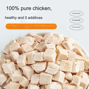 Cubos de Pollo Orgánicos Liofilizados al por Mayor, Alto Contenido de Carne, Bajo en Calorías, Golosinas <span class=keywords><strong>para</strong></span> Perros y <span class=keywords><strong>Gatos</strong></span> - Product Image 2