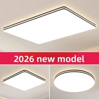 Nouveau modèle 2026 – Plafonnier moderne et élégant pour salon, couloir, chambre principale – Luminaire suspendu à montage en surface, grand format
