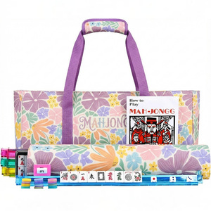 Ensemble de Mahjong Moderne en Mélamine en Gros, 166 Tuiles, Sac en <span class=keywords><strong>Toile</strong></span>, 4 Supports, Accessoires Complets, Cadeau d'<span class=keywords><strong>Anniversaire</strong></span>, de Fêtes, Jeu de Société - Product Image 5