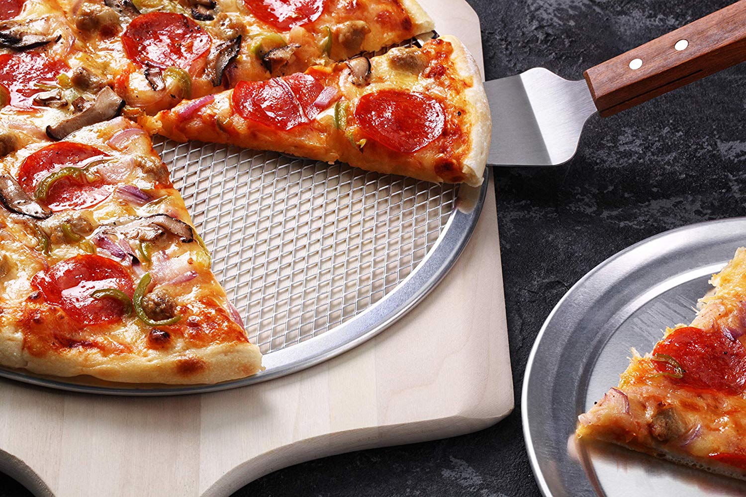 12 Inch Aluminum Pizza Screen Sustainable Food Baking