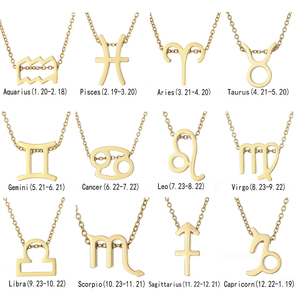 Eanco nuove donne 12 oroscopo segno zodiacale collana pendente 12 costellazioni collana gioielli di moda regalo di natale - Product Image 6