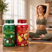 Capsules de fruits et légumes en marque propre pour le bien-être général, 30+ aliments entiers pour l'équilibre nutritionnel