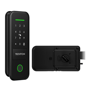 Tediton Automatic Security <strong>Gate</strong> Smart Biometric Fingerprint Electronic Tuya TTlock Smart Door Lock Outdoor Waterproof - Product Image 1