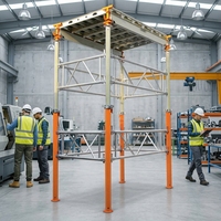 Coffrage en aluminium certifié CE ISO pour bâtiments commerciaux et bureaux, haute capacité de charge, structure stable, système de coffrage en béton