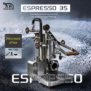 Machine à expresso semi-automatique à levier ALM KOPi 58MM <span class=keywords><strong>3ème</strong></span> génération, pression manuelle variable avec mousseur à lait vapeur - Product Image 2