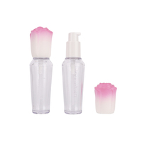 Emballage personnalisé en gros de flacons cosmétiques vides en PETG pour fond de teint, avec flacon souple pour mélange poudre et liquide