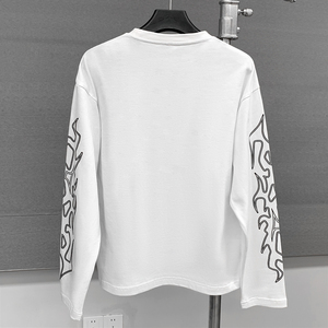 เสื้อยืดคอตตอนพรีเมียมทรงโอเวอร์ไซส์ แขนยาว พิมพ์ลายกราฟิก สั่งทำได้ ทรงบ็อกซี่ - Product Image 2