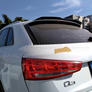 สปอยเลอร์หลังคาสำหรับ Audi Q3 ปี 2013-2016  วัสดุ ABS พลาสติก ลายคาร์บอนไฟเบอร์ สำหรับรถแฮทช์แบค ชุดแต่งปีกหลังบนหลังคา อุปกรณ์ตกแต่งตัวถัง - Product Image 2