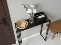 Table de console moderne de luxe en métal et bois pour la maison, l'entrée, la chambre à coucher et le salon, meubles pour appartement