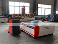 Low Price High Quality CNC Wood Engraving Machine 3D 4 Axis Rotary Multi Heads in Morocco