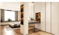 Vente directe d'usine, style moderne, chambre principale, dressing, protection de l'environnement, ENF, bois massif, grande capacité
