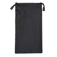 Étui à lunettes de soleil rectangulaire en microfibre noire en gros, étui à lunettes de soleil, sacs avec logo, rangement pour lunettes de soleil