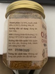 Hilo de Pescado Seco Desmenuzado con Sabor Natural Original |   Aderezo Saludable Alto en Proteínas |   Comida vietnamita enlatada lista para comer - Product Image 2