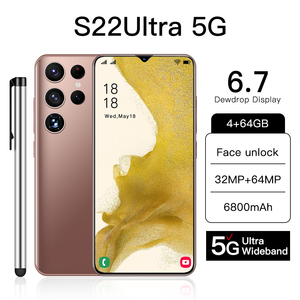 6,7 pulgadas 32 + 64MP AI Artificial 6800mAh Memoria grande Desbloqueo facial Reconocimiento <span class=keywords><strong>2022</strong></span> Precio bajo Android 12 5G Smartphone S22Ultra - Product Image 3