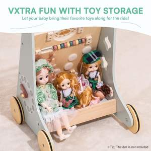 Juguete Multifuncional Antivuelco <span class=keywords><strong>para</strong></span> Niños, Carrito <span class=keywords><strong>de</strong></span> Empuje y Arrastre <span class=keywords><strong>para</strong></span> Bebés, Juguetes <span class=keywords><strong>para</strong></span> Caminar <span class=keywords><strong>para</strong></span> Niños Pequeños, Niños y Niñas - Product Image 4