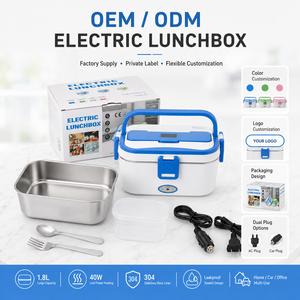 Boîte à lunch chauffante électrique portable 1,8 L sans BPA en acier inoxydable 304 pour le bureau, la voiture, la maison et les voyages KL03001 - Product Image 4