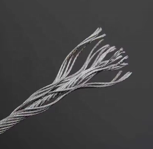 6*19 7*19 6*36 19*7 WRC FC亜鉛メッキ非亜鉛メッキ鋼ワイヤーロープ金網製造用 - Product Image 1