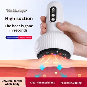 Masajeador de fisioterapia de cuerpo entero transfronterizo inteligente, instrumento de raspado eléctrico, dispositivo de ventosas, compresa caliente, meridiano - Product Image 6