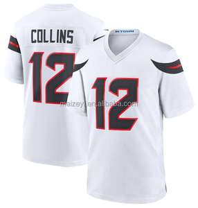 En iyi kalite özel #7 C.J. Stnico #12 Nico Collins #3 Tank Dell dikişli amerikan futbolu formaları - Product Image 5