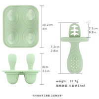 Moule à sucettes glacées en silicone avec bâtonnets, moules de congélation pour lait maternel pour bébés, pour soulager les poussées dentaires, fabricant de friandises glacées, moule à glaçons pour enfants
