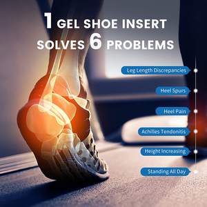 Inserts de levage de chaussures orthopédiques réglables, semelles d'augmentation de la hauteur, inserts de talons de chaussures en gel de 1/4 "à 1" pour une différence de longueur de jambe - Product Image 5