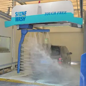 Shinewash泡沫和洗发水功能360度高压无水单臂汽车非接触式洗车机
