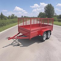 Nouvelle Remorque Benne Caisse Basculante Galvanisée à Chaud pour Exploitation Agricole, Utilitaire Compacte, Type Semi-Remorque avec Échelle