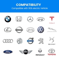 Nuevo Conector J1772, Cargador Comercial para Vehículos Eléctricos de 80A, 19.2kW de Alta Velocidad con Aplicación Inteligente, 240V para Estacionamiento Comercial