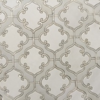 Mosaïque de carreaux en marbre blanc moderne pour la décoration murale et de sol intérieure