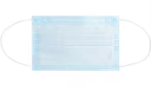 أقنعة وجه طبية جراحية للاستعمال مرة واحدة 3 طبقات من ماسكارا كيروجيكا لإزالة الشعر أزول قناع الوجه أزرق للاستعمال مرة واحدة جراحي طبي - Product Image 4