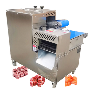 Máquina para cortar carne fresca pequeña de acero inoxidable, máquina para cortar en cubitos de carne de cordero, pollo y salmón, máquina para pinchos de dados de carne - Product Image 5