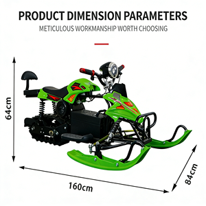 Scooter électrique haut de gamme à <span class=keywords><strong>neige</strong></span>, 4 roues, motoneige, quatre roues, antidérapant, pour les jeux d'hiver en famille - Product Image 3