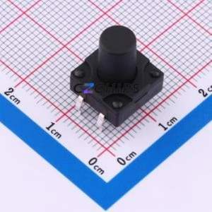 TSW12111-145B511BA Tactile Switch Through hole-4P,11.7x11.5mm Switch Single Pole Single Throw Round Button 2.8N 11.7mm - Product Image 1